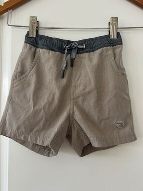 Burlebo Camo Lined Khaki Shorts w Velcro Pocket Sz 4T w MEASUREMENTS
